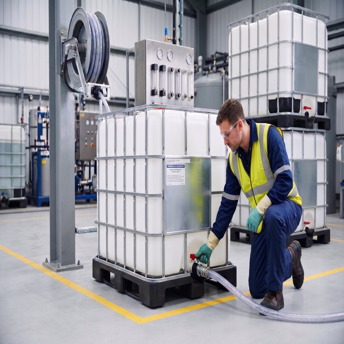 1000L IBC Container with Plastic Pallet for Safe Storage