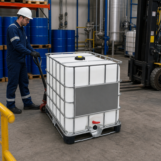 1000L IBC Container with Steel Pallet for Safe Storage
