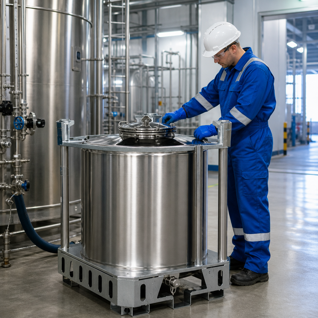UN Approved Stainless Steel IBC 1000L for Safe Liquid Transport