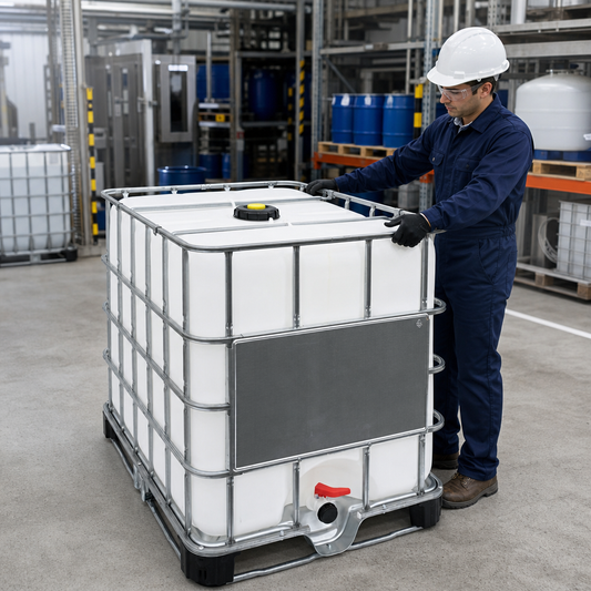 1000L IBC Container with Steel Pallet for Safe Storage