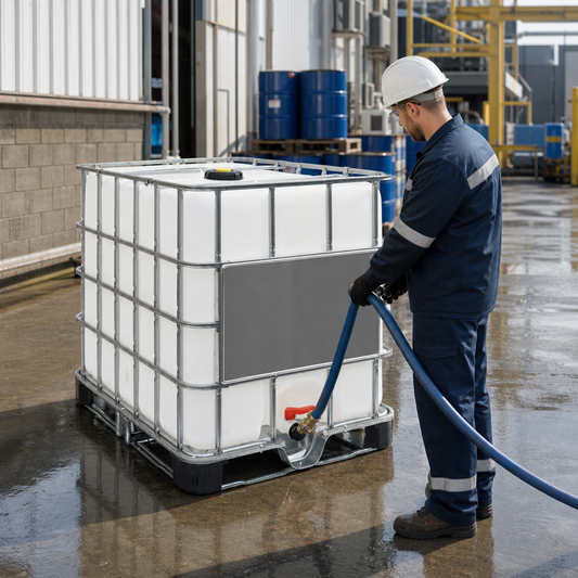 Reconditioned 1000L IBC on Steel Pallet for Non-Hazardous Goods