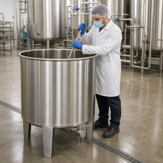 1000 Litre Stainless Steel Open Top Tank for Industrial Use