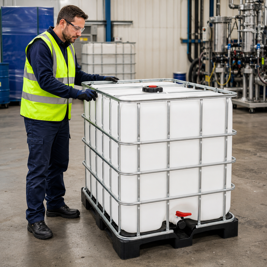 1000L IBC Container with Plastic Pallet for Safe Storage