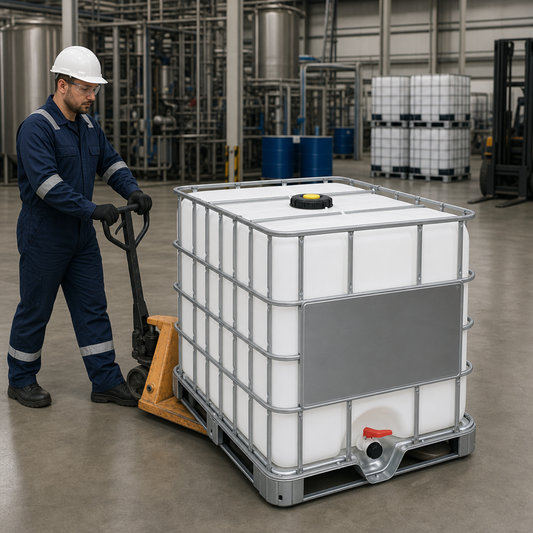 1000L IBC Container with Steel Pallet for Safe Storage