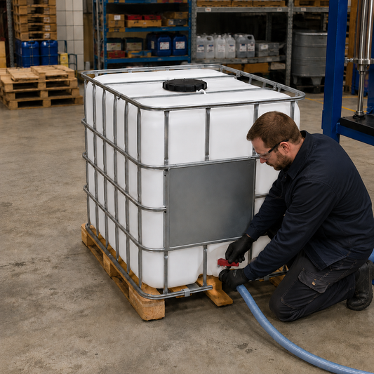 1000L Reconditioned IBC on Timber Pallet for Non-Hazardous Use
