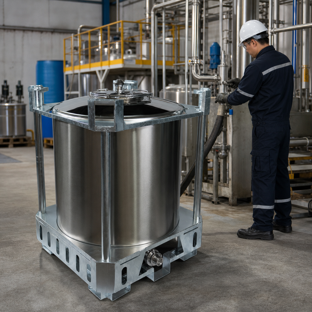 UN Approved Stainless Steel IBC 1000L for Safe Liquid Transport