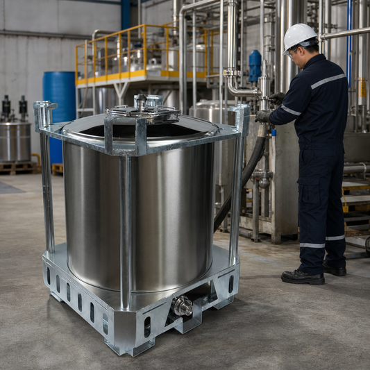 UN Approved Stainless Steel IBC 1000L for Safe Liquid Transport