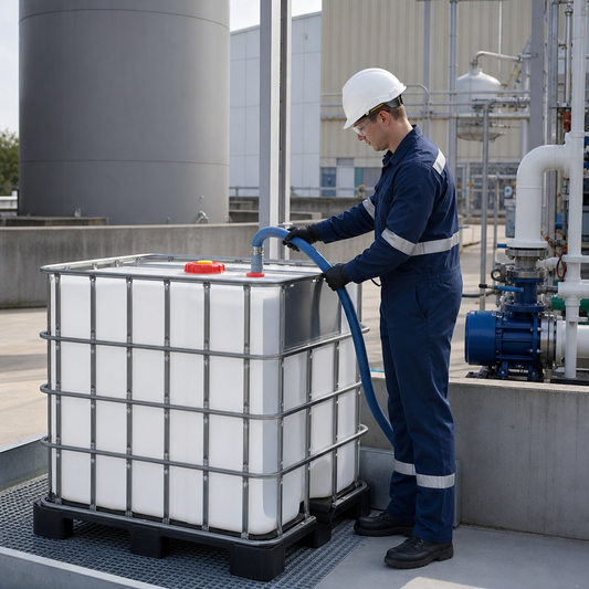 1000L IBC Container with CDS Dip-Tube for Safe Liquid Storage