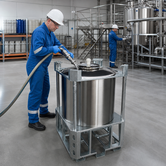 Stainless Steel IBC Tank 1000L for Safe Transport of High Viscosity Liquids