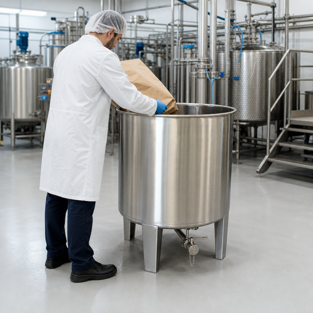 1000 Litre Stainless Steel Open Top Tank for Industrial Use