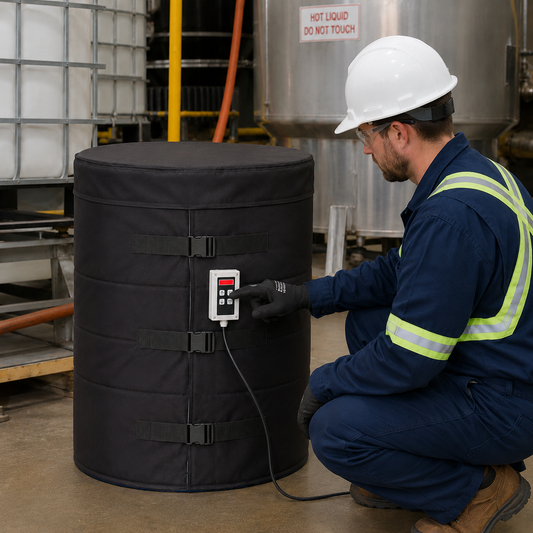 Drum Heater with Digital Controller 0-90°C for Consistent Temperature Control