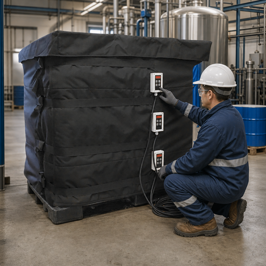 IBC Container Heater with Digital Controller for Efficient Fluid Heating