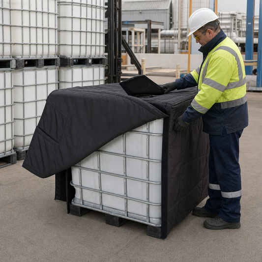 Insulated IBC Cover for 1000L Containers
