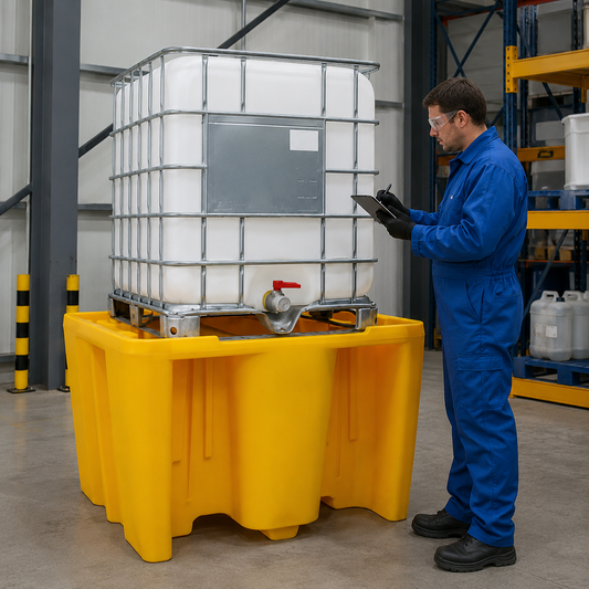 Single IBC Bund for Spill-Free Environments