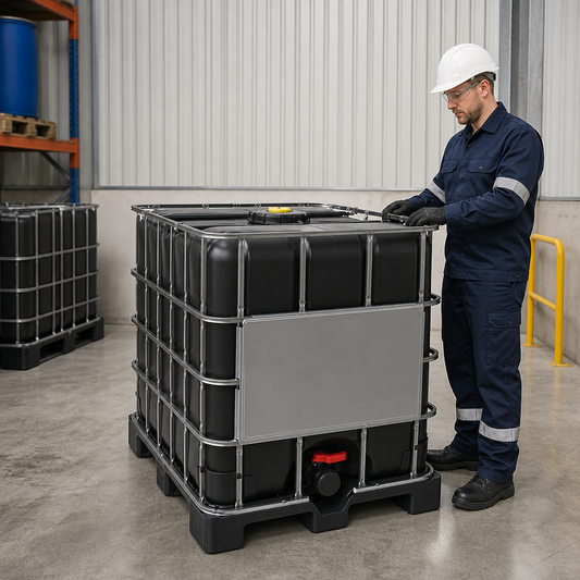 UN Approved Black IBC Steel Pallet 1000L for Safe Storage