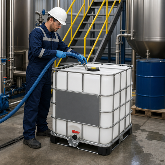Rebottled IBC with 1000L Capacity for Non-Hazardous Liquids