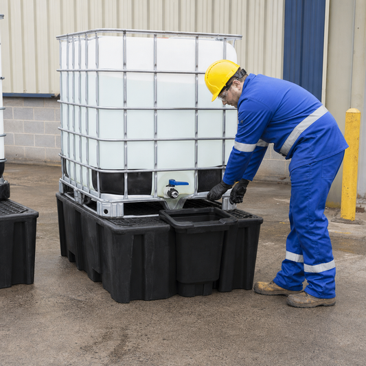 Dispenser Tray for Stackable Single IBC Bunds
